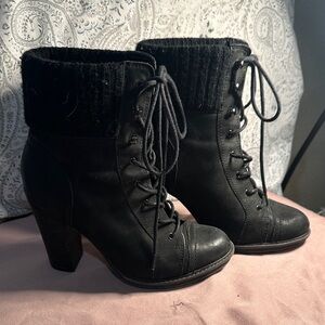 Aldo groves black lace up boots